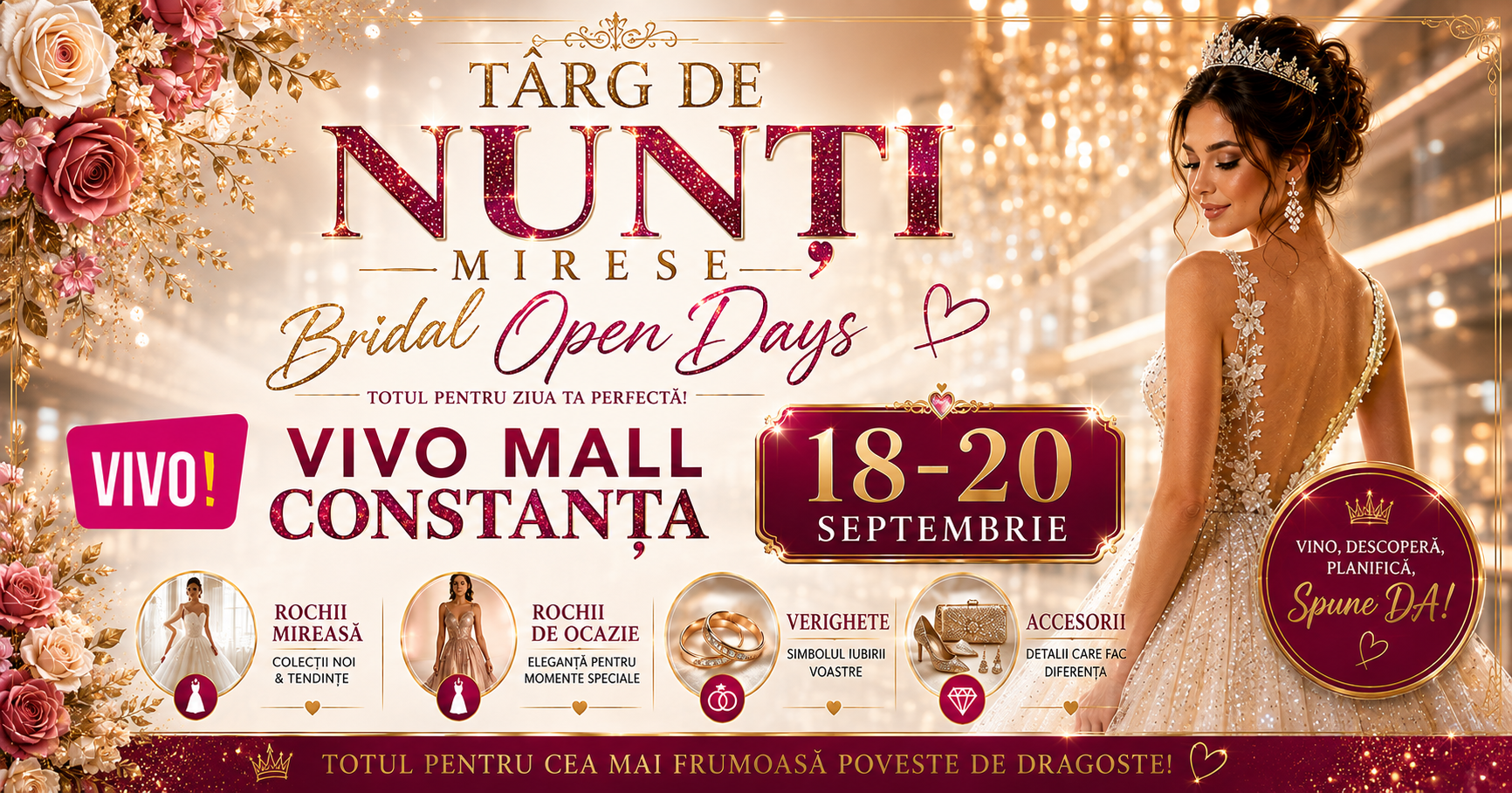Bridal Open Days - VIVO Mall Constanta , sept 2026.
